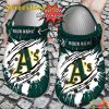 Personalized Ripped Claw Oakland Athletics Dominate the Diamond with Green Glory Baseball Comfort Clogs