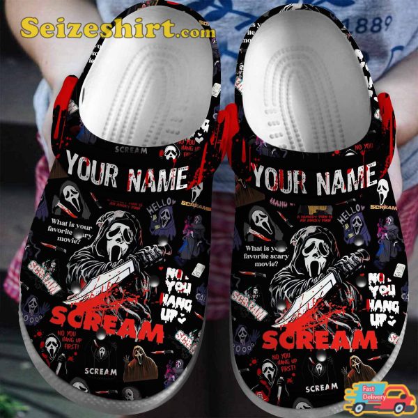 Personalized Scream Movie Custom 2023 Halloween Vibes Comfort Clogs