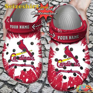 Personalized St Louis Cardinals Arch Dreams Under the Stars Baseball Starry Sky Comfort Clogs