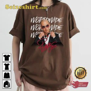 Pitbull Mr Worldwide Tapestry Funny Tapestry Vintage Rapper Pitbull T-Shirt