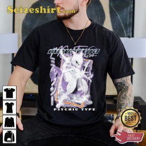 Pokemon Mewtwo Psychick Type Pokemon Lover T-Shirt