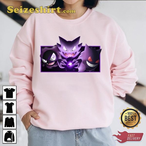 Pokemon Phantom Phases Gastly to Gengar Sweatshirt