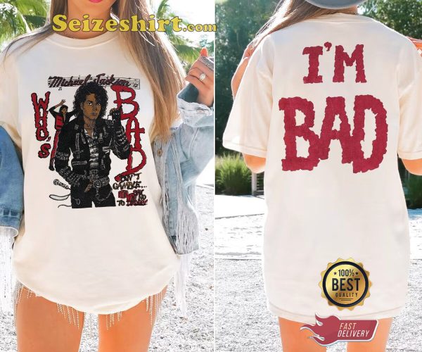 Pop Royalty Michael Jackson Bad Tour 87 T-Shirt