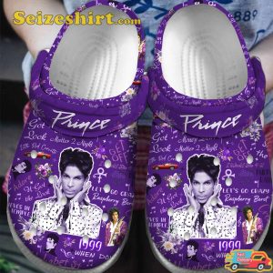 Prince Music Funk Vibes Purple Rain Melodies Comfort Clogs