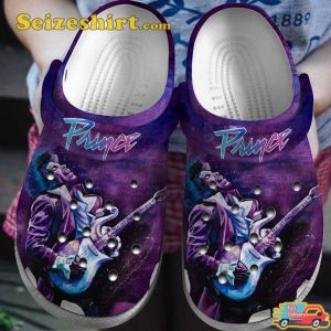 Prince Tribute Music Funk Vibes Purple Rain Melodies Comfort Crocs Clog Shoes