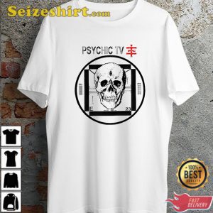 Psychic Tv Test Card Skull Fanwear T-Shirt