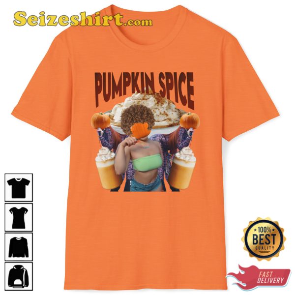 Pumpkin Spice Ice Spice Pumpkin Spice Latte Funny Meme Trendy Unisex T-Shirt