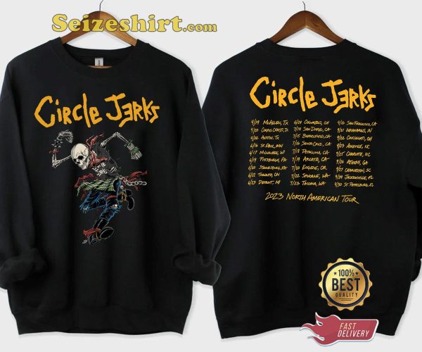 Punk Legends Live Circle Jerks North American Tour 23 T-Shirt