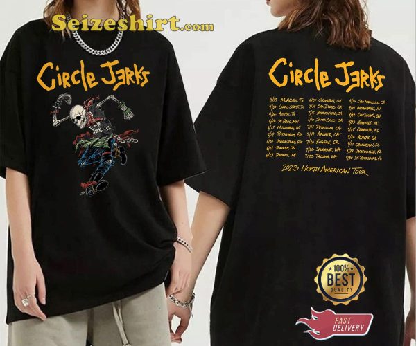 Punk Legends Live Circle Jerks North American Tour 23 T-Shirt