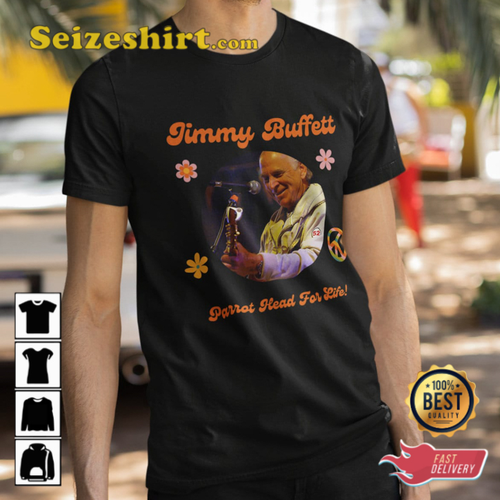 RIP Jimmy Buffett Parrot Head For Life Memorial Shirt