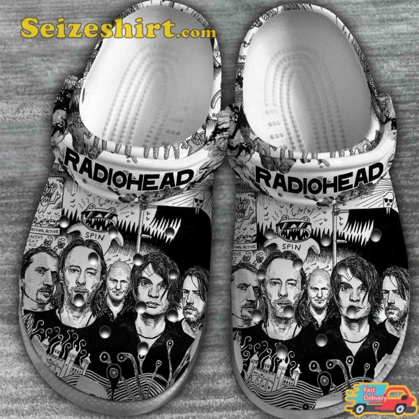 Radiohead Band Alternative Music Vibes Creep Melodies Comfort Crocs Clog Shoes