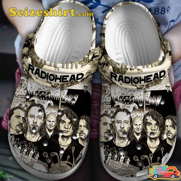 Radiohead Band Alternative Music Vibes Creep Melodies Comfort Crocs Clog Shoes