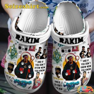 Rakim Hip-Hop Vibes Paid in Full Melodies Comfort Crocs Shoes