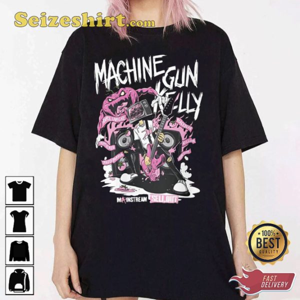 Retro Machine Gun Kelly Music Ticket Tour Metal TVhead Trendy Unisex T-Shirt