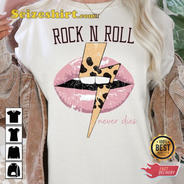 Rock And Roll Never Die Trendy Unisex T-Shirt