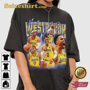 Russell Westbrook Triple-Double Los Angeles Lakers Basketball Sportwear T-Shirt