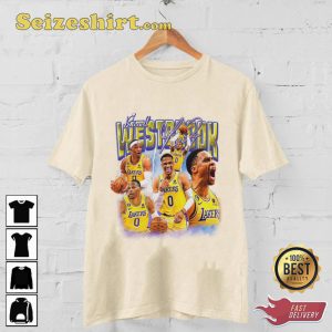 Russell Westbrook Triple-Double Los Angeles Lakers Basketball Sportwear T-Shirt