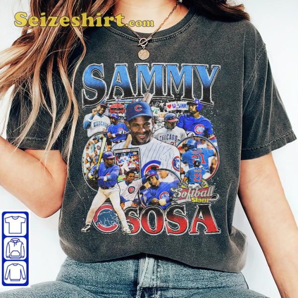 Sammy Sosa Slugging King MLB Legend Sportwear T-Shirt
