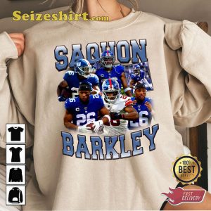 Saquon Barkley Rushing Phenom New York Giants NFL Fanwear T-Shirt