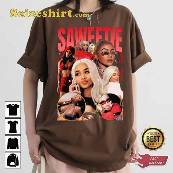 Saweetie Custom Rap Hiphop My Type ICY Trendy Unisex T-Shirt