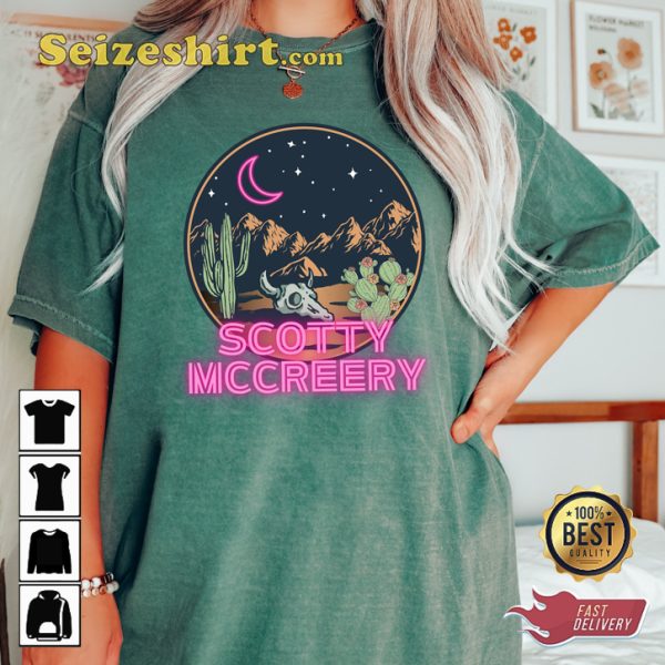 Scotty Mccreery Country Music Neon Moon T-Shirt
