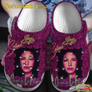 Selena Tejano Music Bidi Bidi Bom Bom Vibes Crocs Shoes