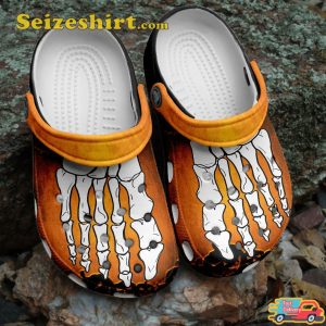 Skeleton Feet Spooky Outfit 2023 Halloween Celebrate Horror Comfort Crocband Shoes
