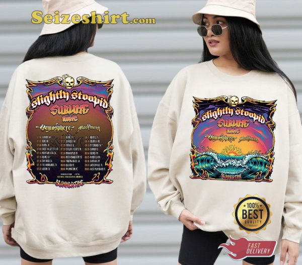 Slightly Stoopid And Sublime With Rome Summertime 2023 Tour Concert T-Shirt