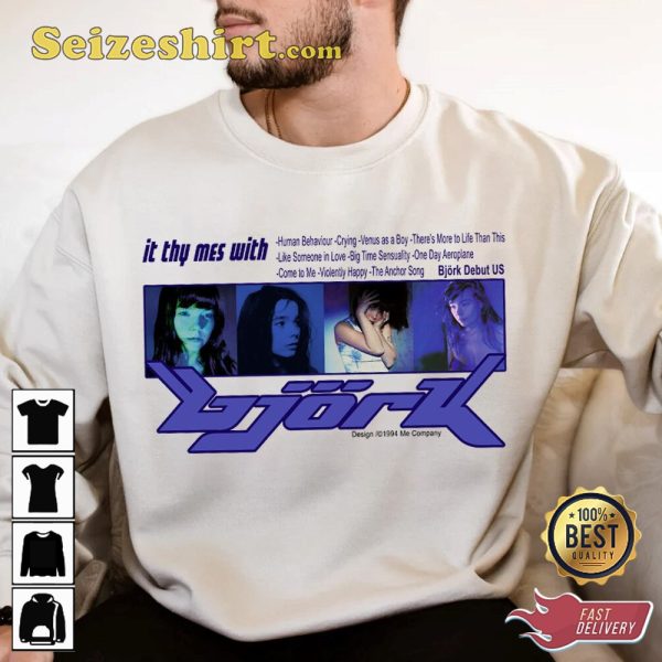 Sonic Adventure Bjork US Debut 90s Tour Concert T-Shirt