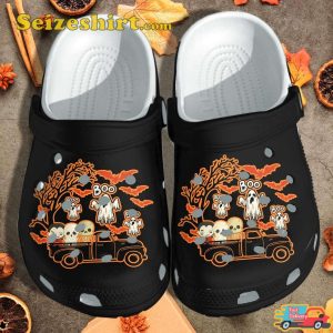 Spooky Halloween Driving Monsters Horror Comfort Clogs Shoes