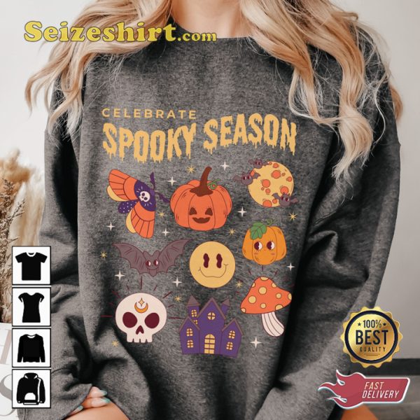 Spooky Season Holiday Celebrate Halloween Outfit Unisex Sweatshirt