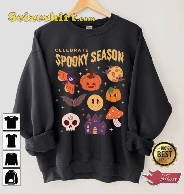 Spooky Season Holiday Celebrate Halloween Outfit Unisex Sweatshirt