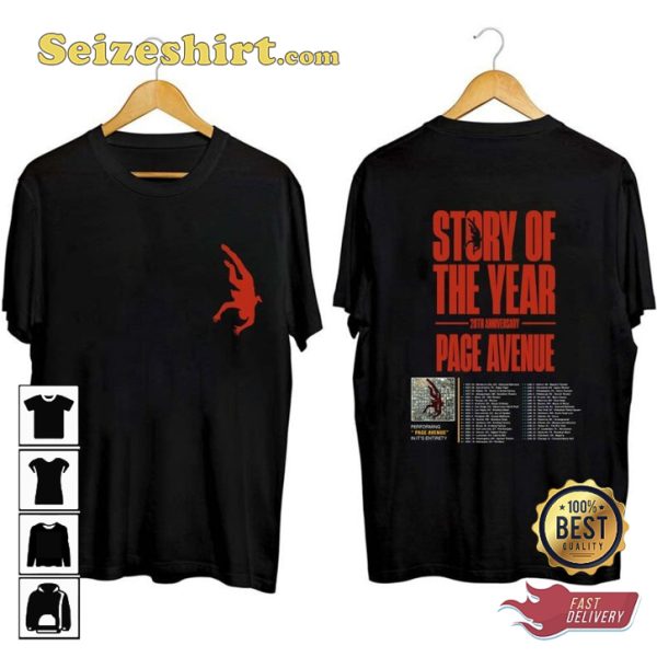 Story Of The Year Page Avenue 2023 Fanwear Style Fashion T-Shirt