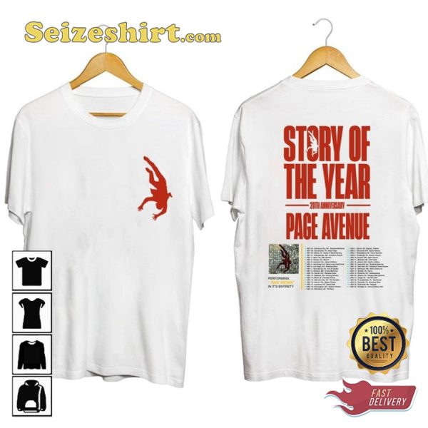 Story Of The Year Page Avenue 2023 Fanwear Style Fashion T-Shirt