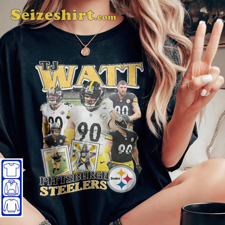 T.J. Watt Shirt, Pittsburgh Football Men's Cotton T-Shirt