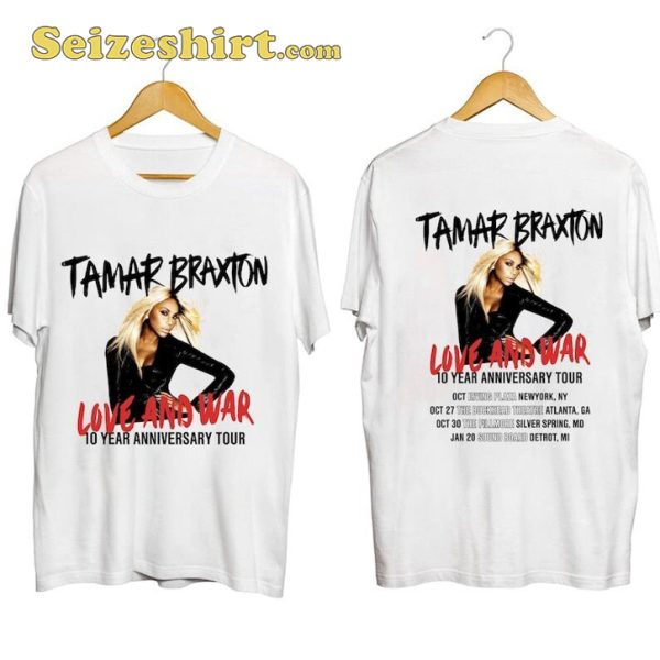 Tamar Braxton Soulful Serenades Love And War Tour 2023 T-Shirt