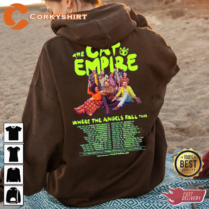 The Cat Empire Where The Angels Fall Tour 2023 Hoodie