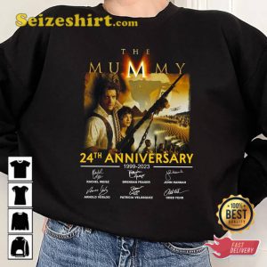 The Mummy Movie 1999-2023 Thank You For The Memories 24th Anniversary T-Shirt