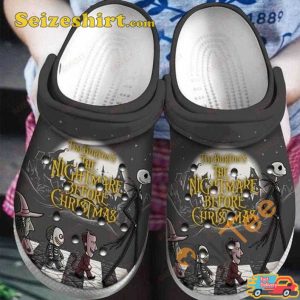 The Nightmare Before Christmas Funny Abbey Road The Beatles Parody 2023 Halloween Vibes Comfort Clogs