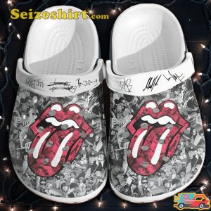 The Rolling Stones Rock Legends Vibes Paint It Black Crocs