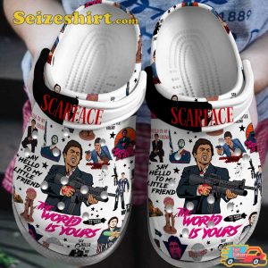 The World Is Yours Scarface Movie Clogs Shoes
