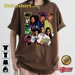 TlC R B Hip Hop Girl Group Vintage Style Unisex Vintage Music T-Shirt