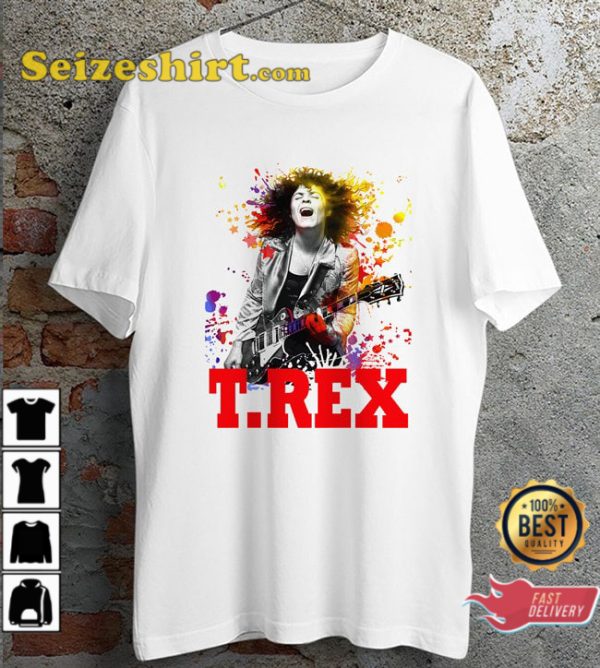 Trex 70s Poster Design Present Trendy Unisex T-Shirt