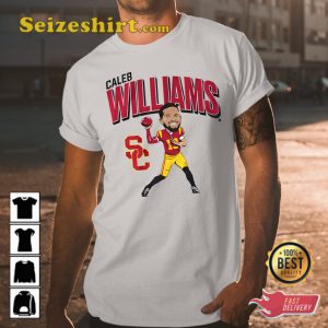 Usc Football Caleb Williams Caricature Football Sportwear T-Shirt