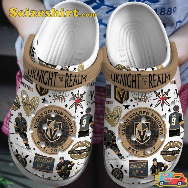 Vegas Golden Knights Nhl Sport Ice Hockey Vibes Vegas Born Vegas Go Knight Comfort Clogs