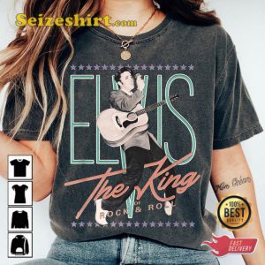 Vintage Inspired Design King Of Rock Elvis Presley Unisex T-Shirt