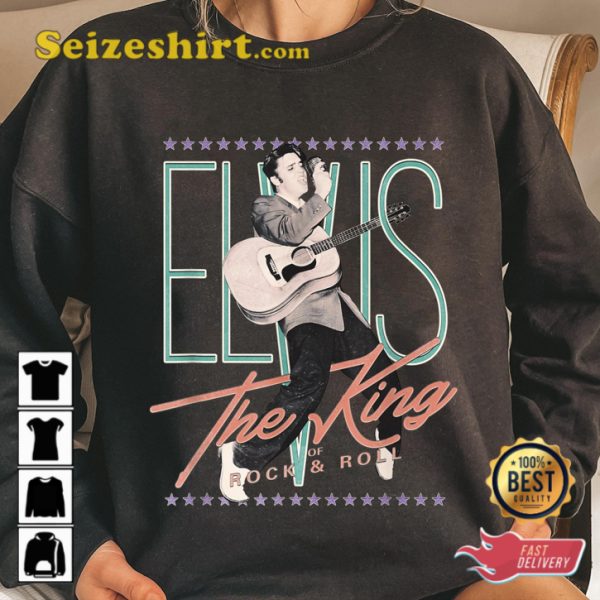 Vintage Inspired Design King Of Rock Elvis Presley Unisex T-Shirt