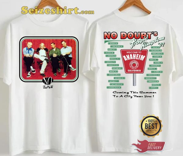 Vintage Vibes No Doubt Tragic Kingdom Tour Concert T-Shirt