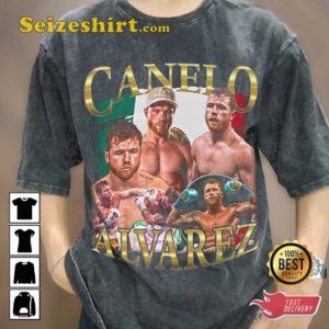 Vintage Wash Canelo Alvares Boxing Fighter Sportwear T-Shirt