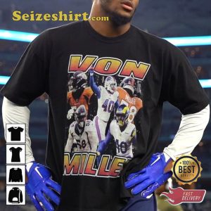Von Miller Sack Master Denver Broncos Football Sportwear T-Shirt